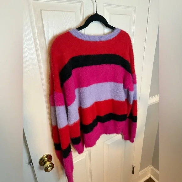 House of Harlow 1960 x REVOLVE Koons Sweater – Size L | Red, Hot Pink & Purple - Picture 8 of 10